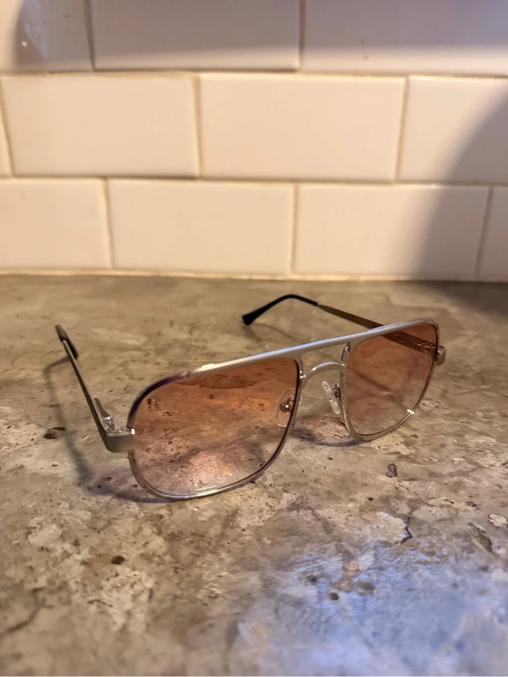 Women’s Vintage Tinted Aviator Sunglasses